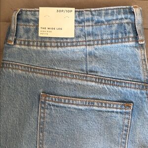 High Rise Wide Leg Jeans petite